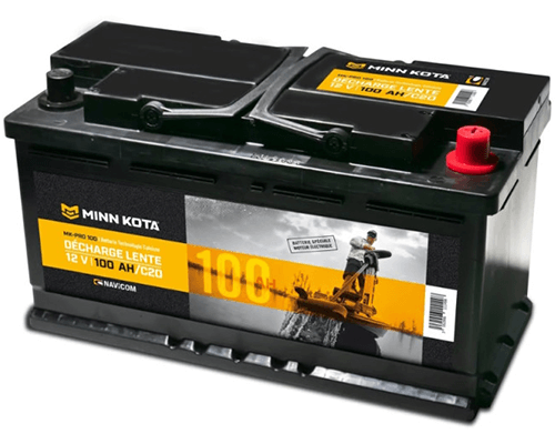 Caractéristiques techniques de la batteries Minn Kota Pro 12V 100A